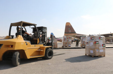 الأردن يرسل طائرة مساعدات إغاثية جديدة إلى غزة￼