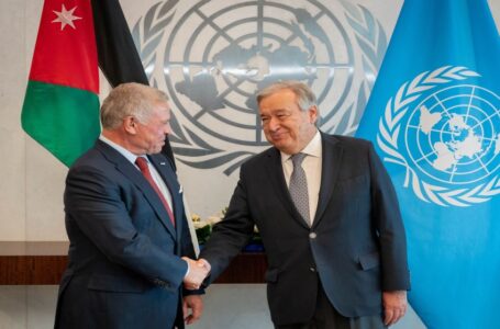 الملك يحذر لدى لقائه مع غوتيريش من عواقب التصعيد الخطير في المنطقة