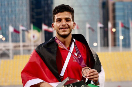 لاعب المنتخب الوطني عبود جودة يُتوج بالبرونزية في سباق المشي بغرب آسيا…….     ￼